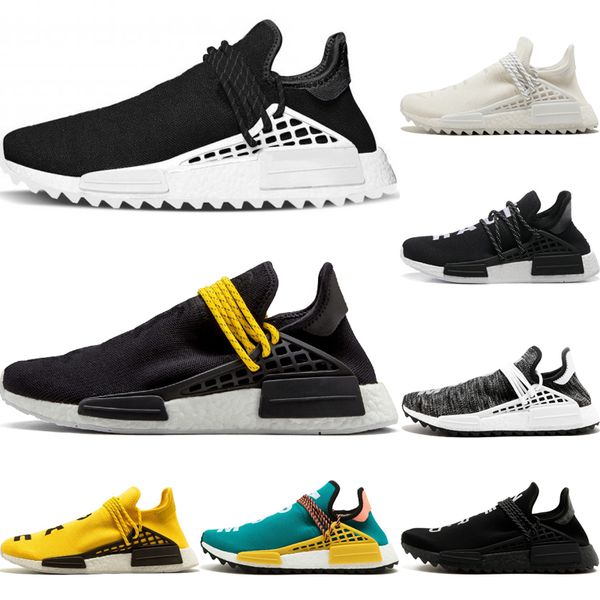 

Hotting Human Race Pharrell Williams Yellow Black Nerd Sports Men Women Running Shoes Cream Black nerd Blue Red Pale nude holi sneaker Shoes