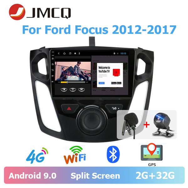 

jmcq 9" car radio 2 din android 9.0 for focus 2012-2020 player bluetooth wifi multimedia video players stereo 2 din android car dvd
