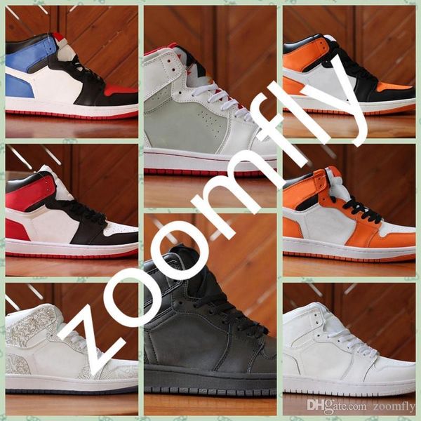 

j001hb 2019 good quality 1 1s bred leather casual outdoor boots originals aj1s yellow athletic shoes 1og bred outdoor shoes 36-45