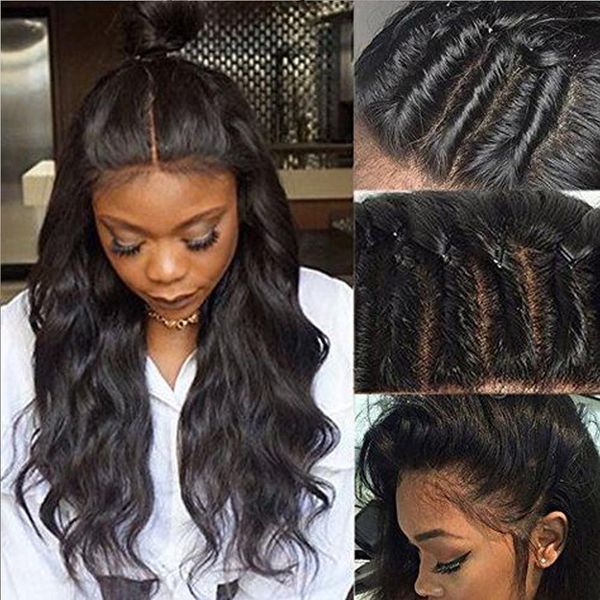 

lace front wigs and lace human hair wigs pre plucked for black women straight body wave kinky curly virgin brazilian hair