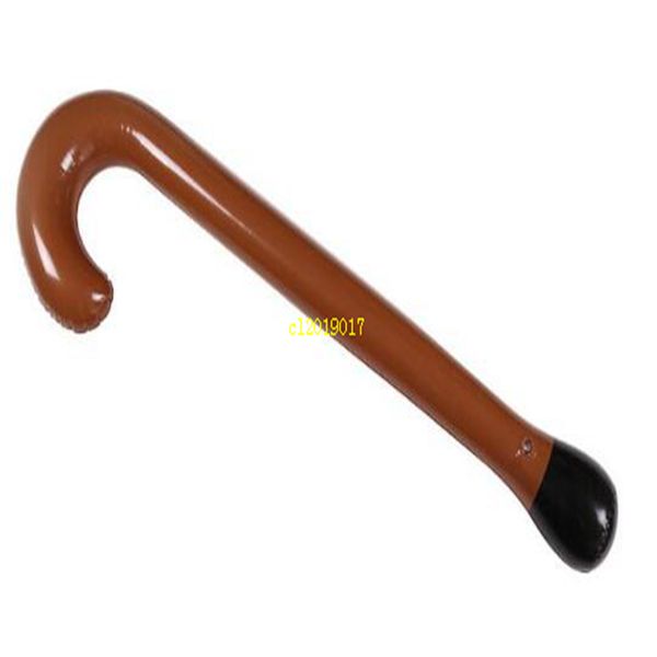 100 pezzi di stampelle gonfiabili per feste di Natale Decorazioni per feste di Halloween Blow Up Walking Stick