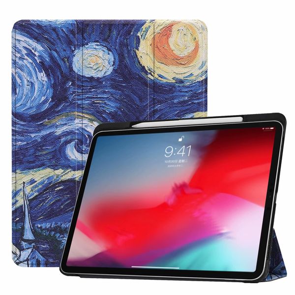 

Тонкий Красочные Кожа PU Wake Up Смарт Флип Стенд чехол для IPad Pro 11 2018 IPad Pro 12,9 +2018