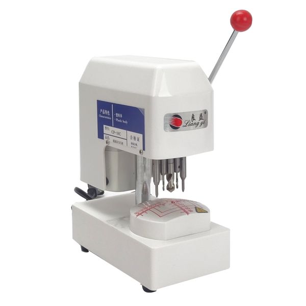 

cp-10c three holes pattern drilling machine lens template punch plastic cover