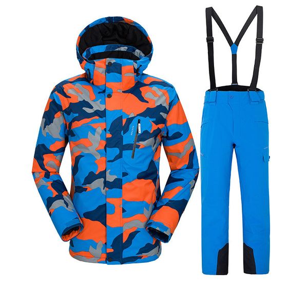 

vector men's ski suit outdoor skiing sports warm clothing printing super light waterproof windproof hiking snow suit male
