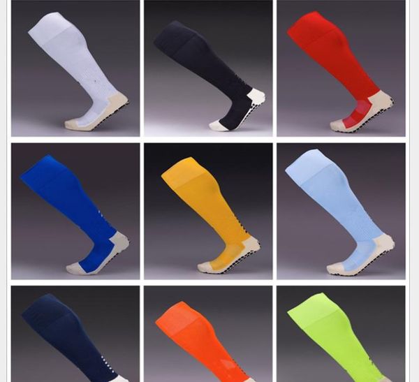 

non-slip football socks competition thick towel bottom tube, Black