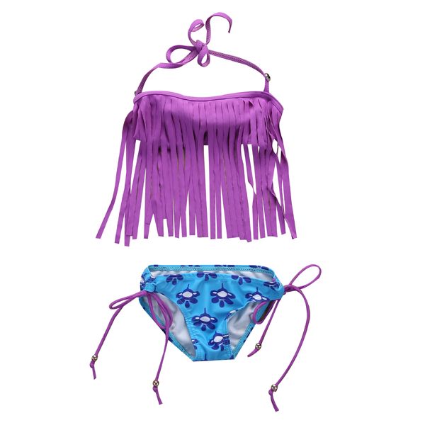 

new toddler baby girl kids swimsuit clothes bathing suit tankini bikini set swimwear, Blue