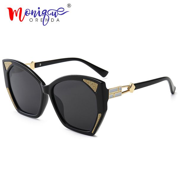 

women brand designer butterfly cat eye sunglasses vintage leopard bling frame sun glasses men female shades de sol uv400, White;black