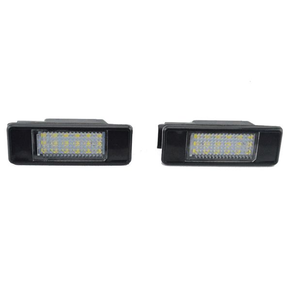 

1 pair error 18 led license plate light for peugeot 207 308 citroen berlingo c2 c3 pluriel baujahr 2004-2009 c4 c5 c6 ds3 p12