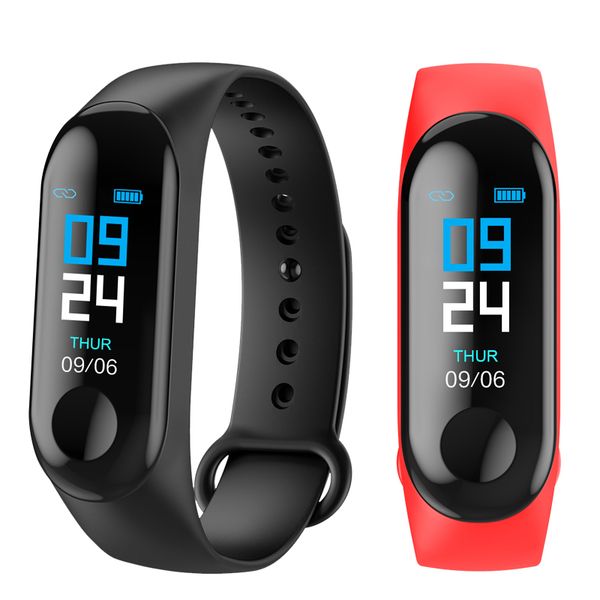 

m3 smart watch men women heart rate monitor blood pressure fitness tracker smartwatch sport smart clock watch for ios android, Slivery;brown