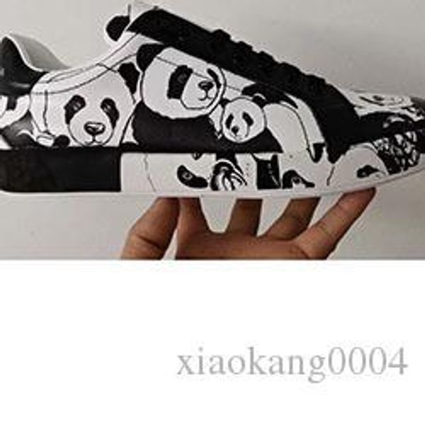 

2020 new sale men's leisure shoes colorful print fashion genuine leather sportswear shoes size 38-45 mn3 w1, Black