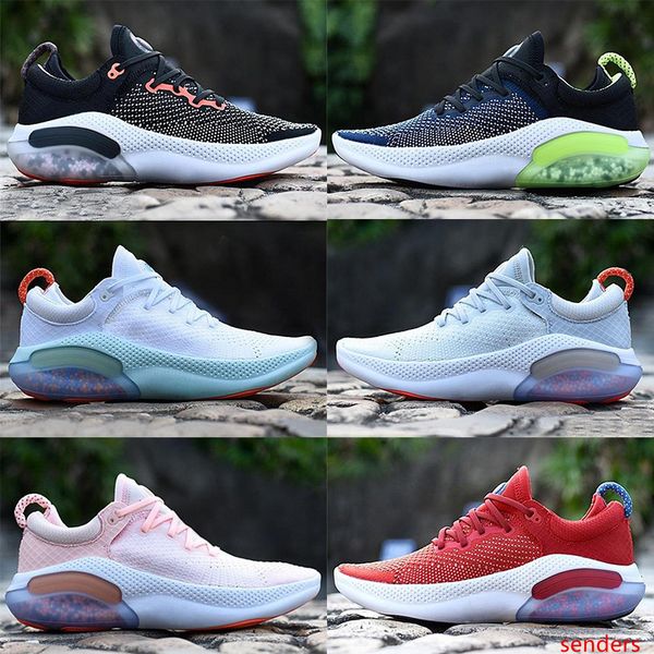 

2020 stock x joyride run fk mens womens running shoes platinum gym red triple black white royal blue buffer trainer designer sports sneaker