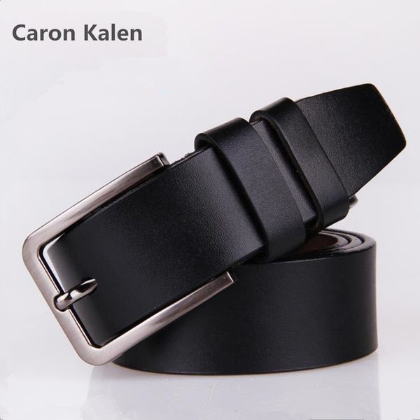 

genuine leather belts for men cowboy strap brand male vintage classic jeans fashion belts for men, Black;brown