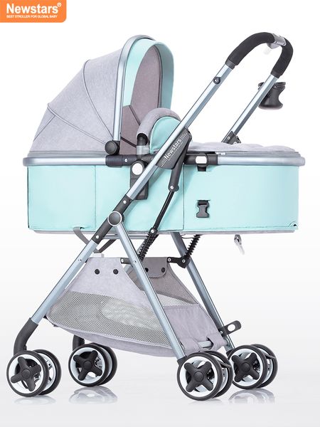 

newstars baby stroller portable high-view, reclining folding two-way absorber baby car