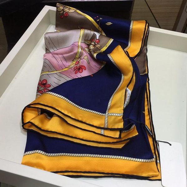 

floral scarf designer scarf casquette bucket hats baseball cap scarf snapbacks cap women luxury designer scarfs silk 2020 new, Black