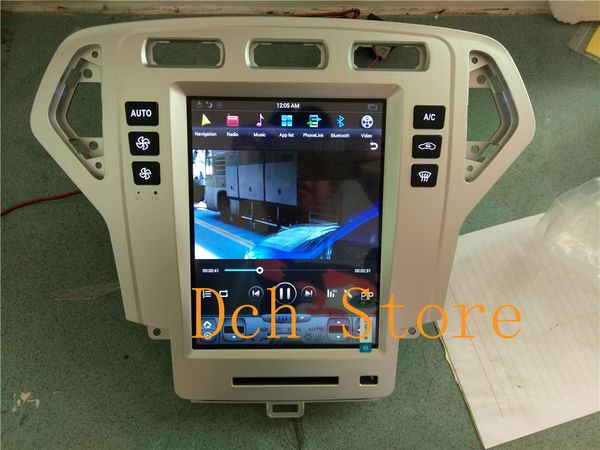 

10.4 inch vertical style android 8.1 car dvd gps radio player for mondeo fusion 2007-2011 px6 4g carplay stereo