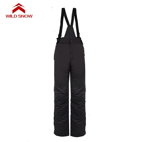 

wild snow 2017 winter outdoor professional windproof double board tape ski pants men waterproof breathable warm trousers