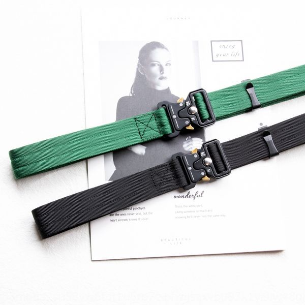 

3cmbuckle belt male yu wenle fashion brand overalls glasses overalls functional wind cloth belt female student, Black;brown