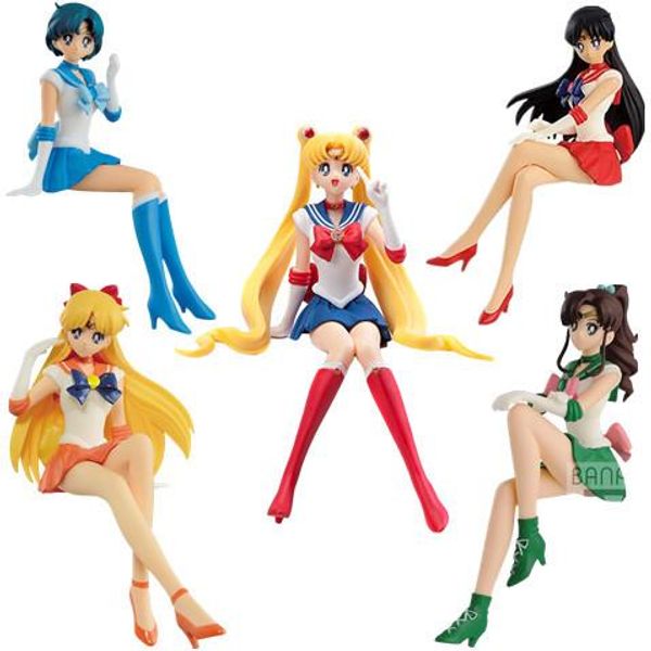 

15cm anime sailor moon tsukino usagi hino rei mercury ami pvc action figure toy for girls gift