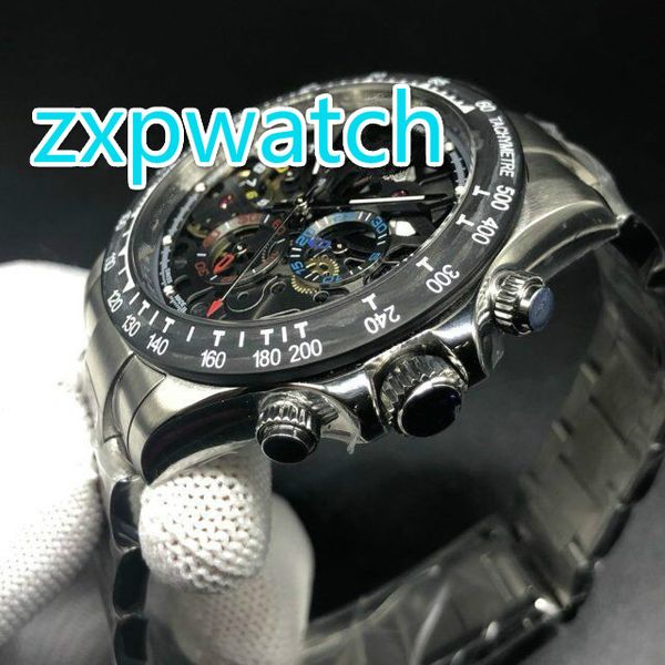 

New tyle luxury 316l tainle teel ca e automatic men watch apphire cry tal tran parent ca e back ca ual man watch