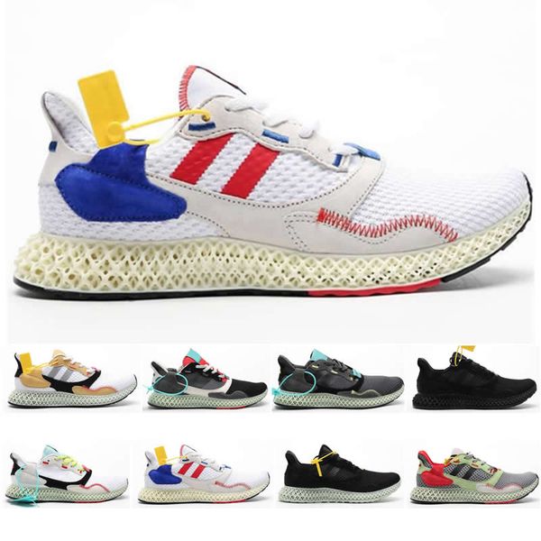 

2019 Новый Консорциум ZX 4000 FutureCraft 4D Кроссовки Мужские Мужские Белый Серый ZX4000 4D Диза