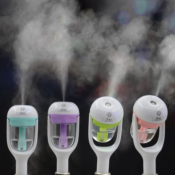 

car humidifier air purifier freshener essential oil diffuser dc 12v portable auto mist maker fogger 4colors