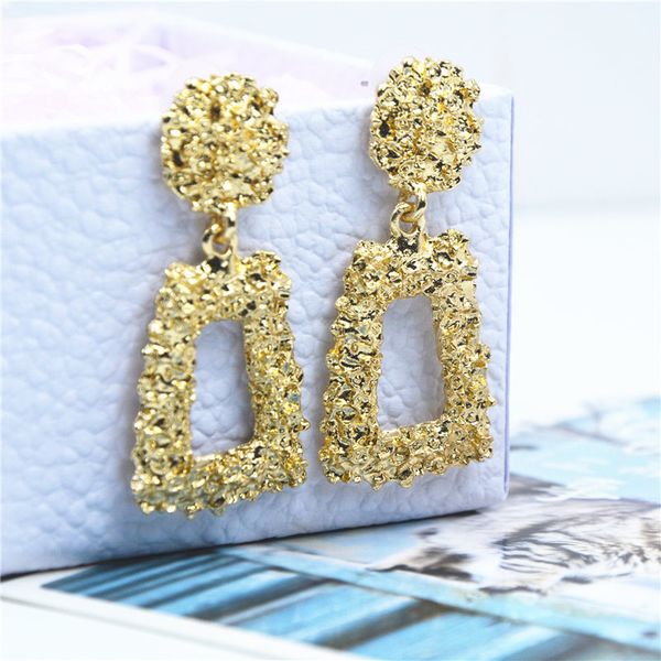 

ufavoirte small drop earrings for women geometric statement earrings female 2019 fashion modern jewelry hanging whokesale, Silver
