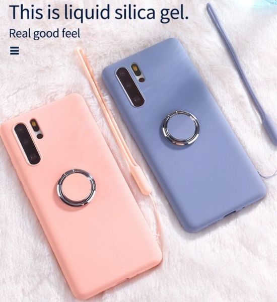 

ell liquid silicone holder ring cases for samsung galaxy s8 s9 s10 plus s10e note 9 a7 2018 a10 a20 a30 a40 a50 a70 2019 stand cover