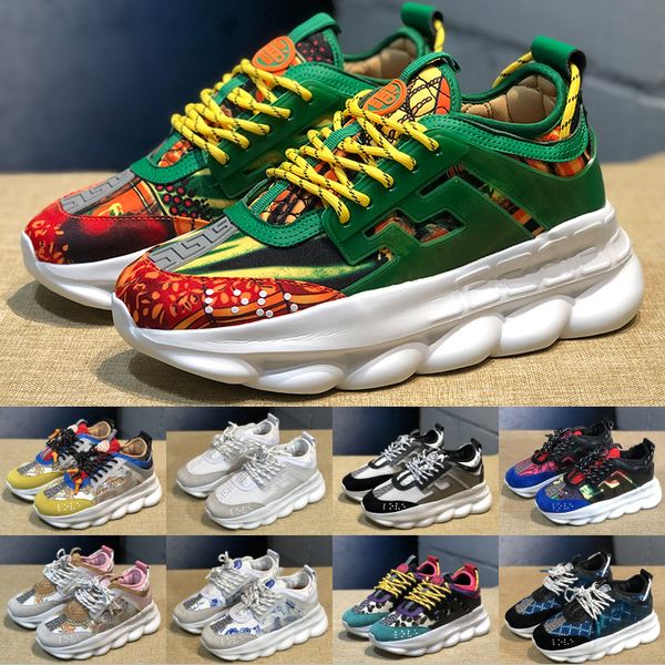 

chain reaction men women flat shoes fashion sneakers shoes chains snow leopard casual shoes flats boots sneakers size us 5-11, Black