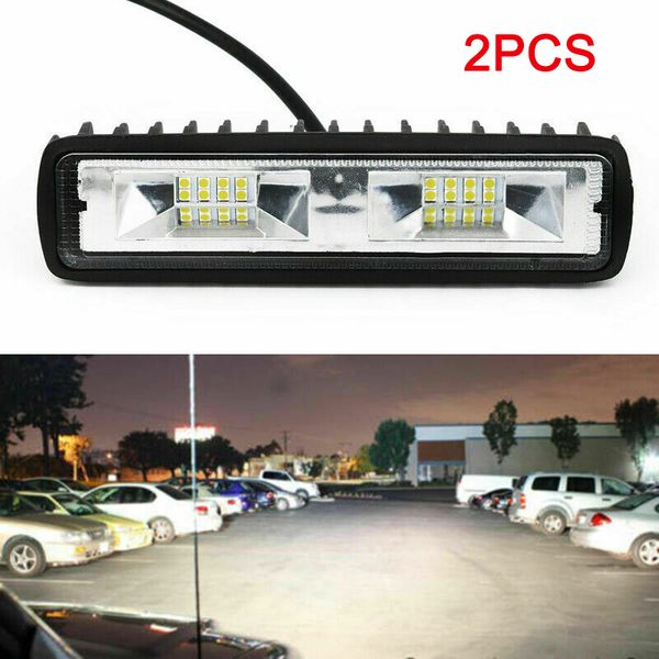 

2pcs 48w car driving fog lamp 16led bulbs spot beam bar off road work light dxy88