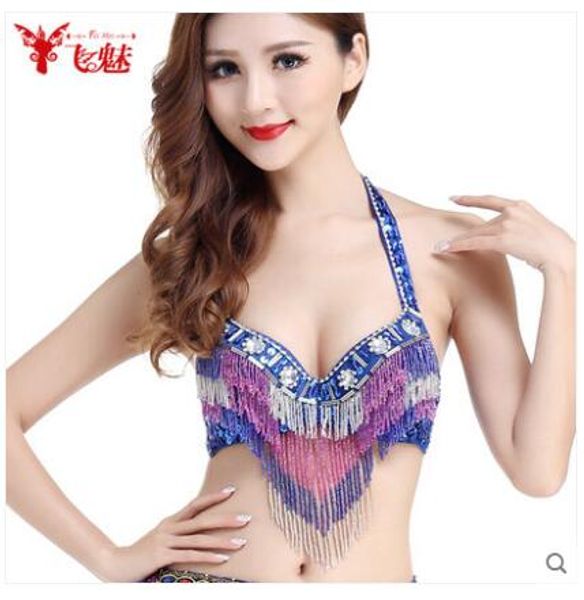 

new belly dance costume bra, Black;red