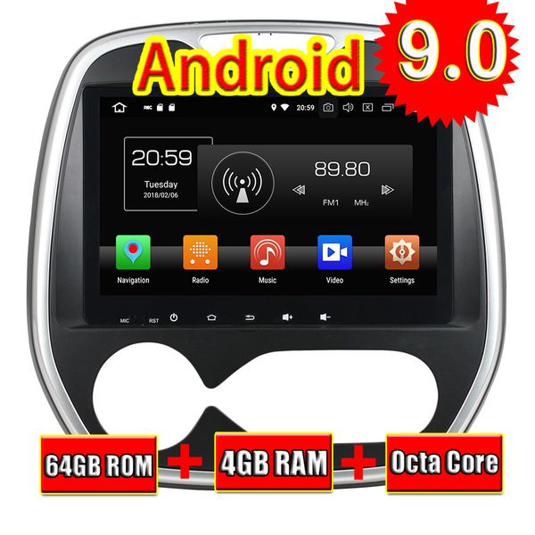 

avi android 9.0 car head unit player for capture auto 2016 radio stereo 2 din gps navigation octa core no dvd 4+64gb
