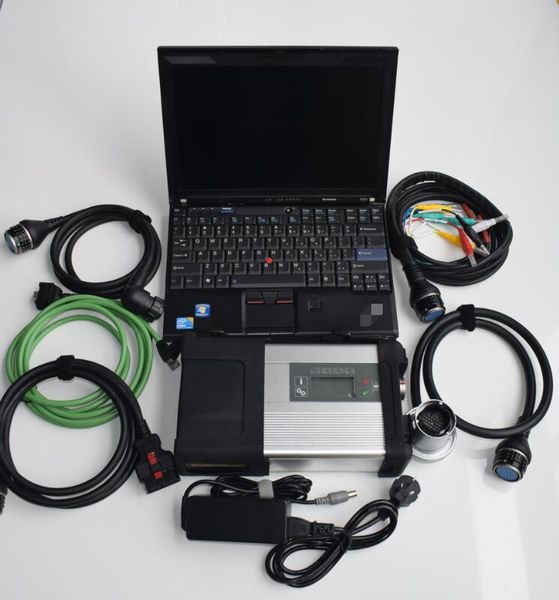 Сканер MB Star Diagnostic C5, версия XENTRY, 480 ГБ SSD, ноутбук x200t, сенсорный экран, готовый к использованию сканер для грузовиков и автомобилей