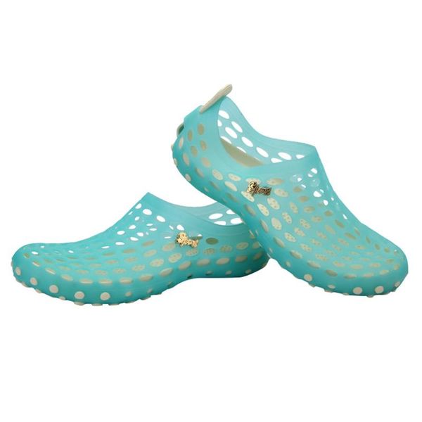 

summer garden shoes pedal hole shoes woman flat-bottomed hollow out breathable sandals casual beach shoes#, Black