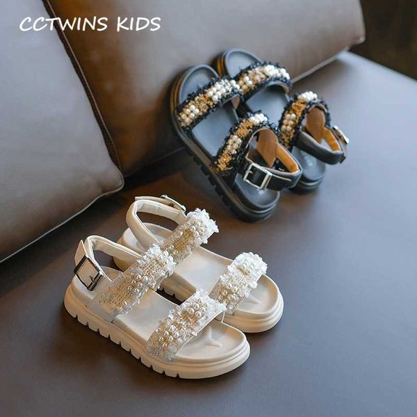 

girls sandals shoes 2020 summer children fashion princess shoes baby brand soft flat girls pearl sandals toddler black ps848, Black;red