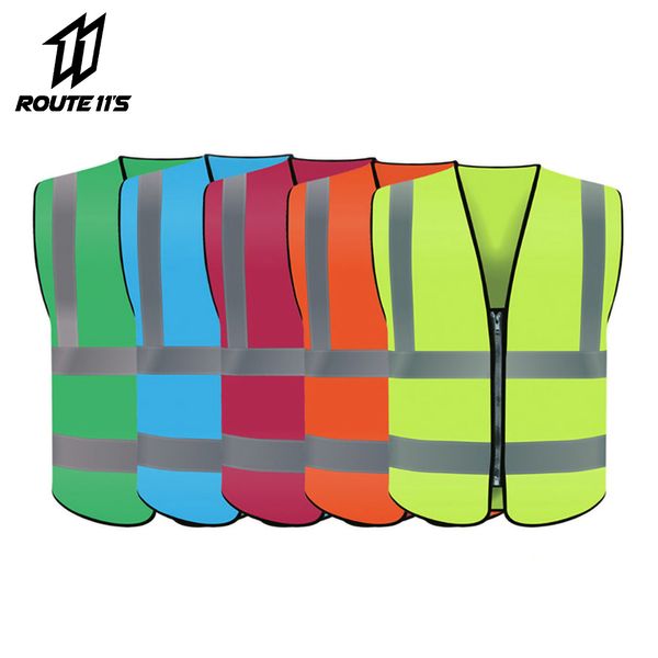 

motorcycle jacket reflective warning vest visibility day night protective safety vest running riding traffic reflective