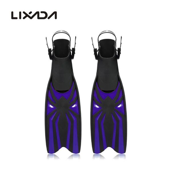 

adjustable swimming fins swimming snorkeling foot flipper diving long fins shoes silicone professional diving flippers