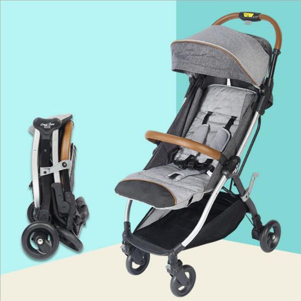 

детская коляска может быть откидывающейся, чтобы сидеть четырехколесный амортизатор коляски складной высокий пейзаж детская коляска