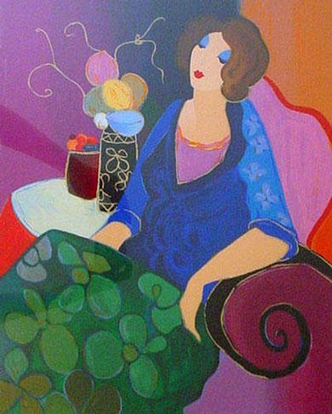 

itzchak tarkay nouvelles фигурация главная произведения искусства современный портрет сеньоры ручной работы картины маслом на холсте вогнута