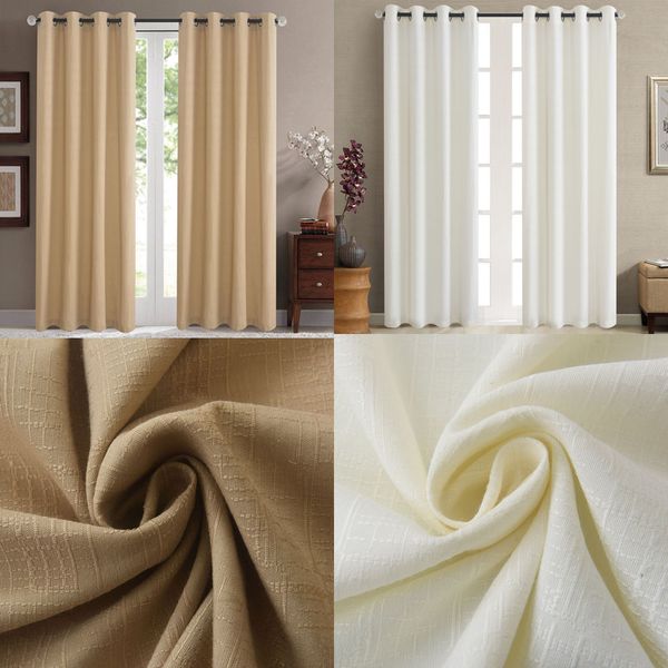 

ярл дом номер сумрачной кухня штора с grommet жаккард хлопок полиэстер бежевой золотой гардиной 1 шт панели для оптовой bedroom