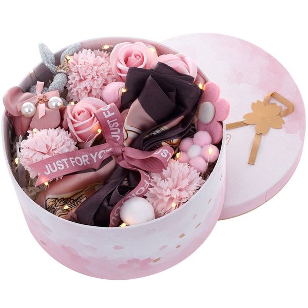 

конструктор творческий рождество благодарения день святого валентина подарка мыло цветок розы гвоздика шарф подарочная коробка подарка дня р