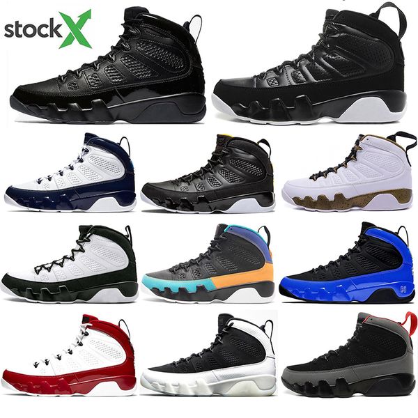 

with socks air jordan retro fashion 9 gym red racer blue dream bred unc space jam basketball shoes men 9s sports sneakers, White;red