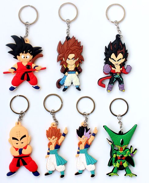 

20pcs/set anime ball z vegeta keychains pvc key chains pendant, Silver