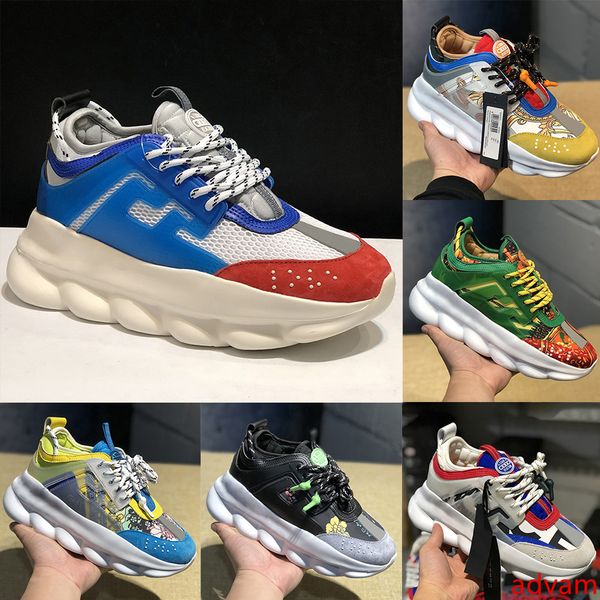 

chain reaction white blue fashion platform mens casual shoes multi color yellow navy triple black floral 2.0 chainz plaid men women sneakers