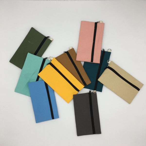 

пустой холст пенал сумка на молнии ручка сумки косметические сумки косметика сумки телефон мешки сцепления сумка для хранения организатор 12