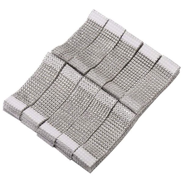 

napkin rings rhinestone adornment for wedding party (100 pcs, silver)