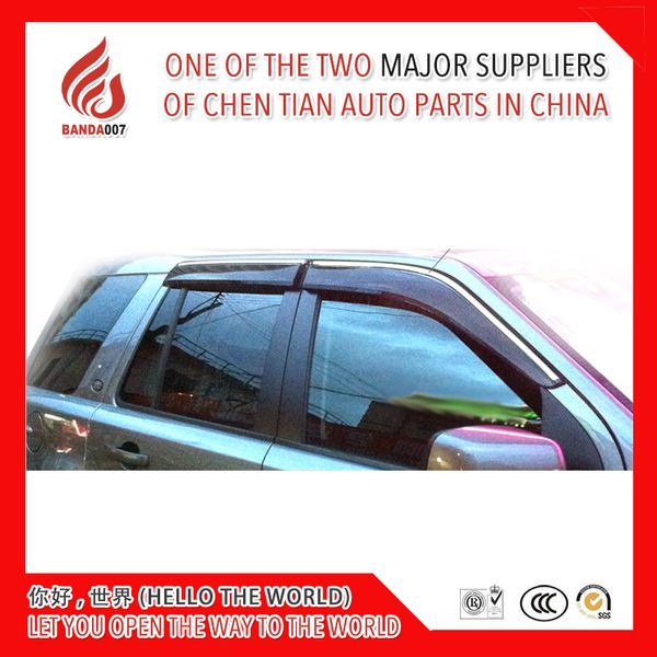 

4 piece injection molding trim vent shade rain sun wind deflector window visor for ander 2