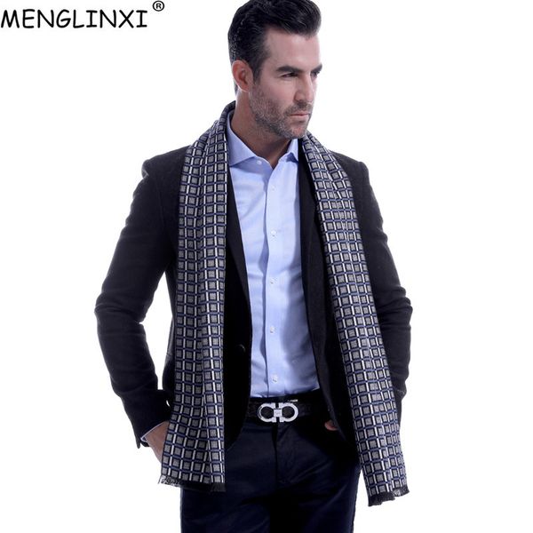 

british style plaid men scarf brand winter scarves autumn new fashion scarf man casual business scarves warps warm neckerchief, Blue;gray