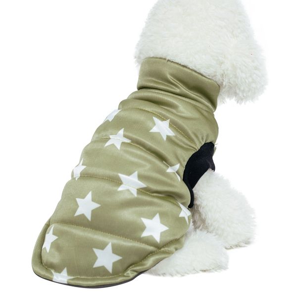 

pet warm turtleneck cotton-padded vest coat for dogs sleeveless autumn and winter jacket z