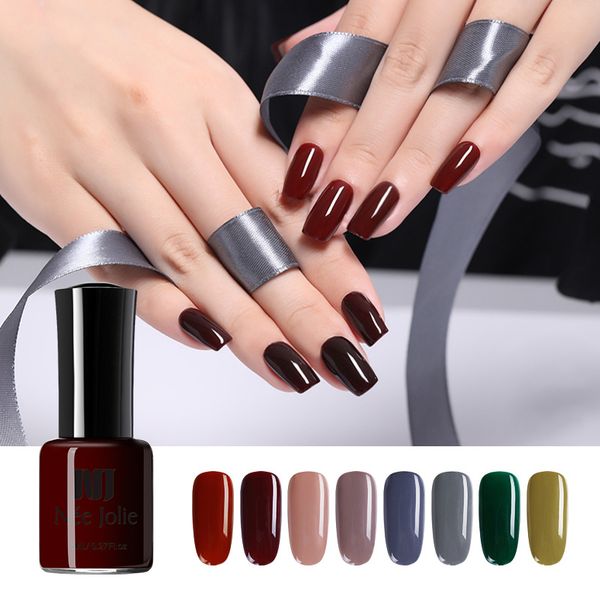 

nail polish nee jolie 8ml green red grey colorful solid color long lasting varnish diy beauty design