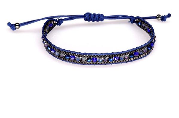 

creative new natural stone crystal bracelet, Black